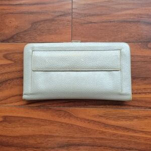 Vintage Neiman Marcus silver leather wallet